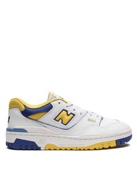 Мужские белые низкие кеды от New Balance