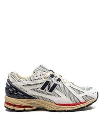 Мужские белые низкие кеды от New Balance