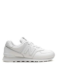 Мужские белые низкие кеды от New Balance