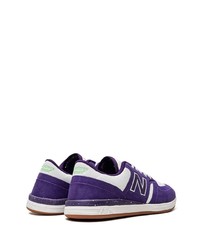 Мужские белые низкие кеды от New Balance