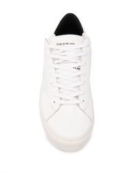 Мужские белые низкие кеды от P448