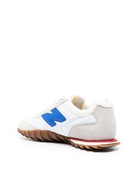 Мужские белые низкие кеды от New Balance