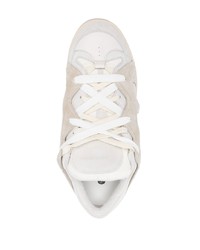 Мужские белые низкие кеды от Paura