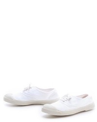 Женские белые низкие кеды от Bensimon