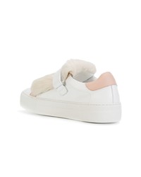 Женские белые низкие кеды от Moncler