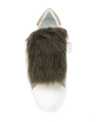 Женские белые низкие кеды от Moncler