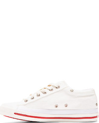 Женские белые низкие кеды от Diesel