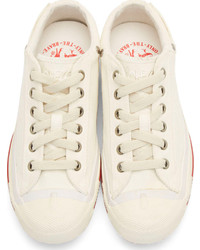 Женские белые низкие кеды от Diesel