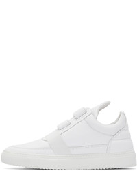 Мужские белые низкие кеды от Filling Pieces