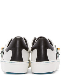 Женские белые низкие кеды от Fendi