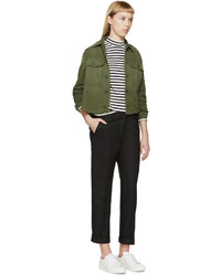 Женские белые низкие кеды от Saint Laurent