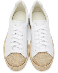 Женские белые низкие кеды от Alexander Wang