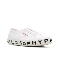 Женские белые низкие кеды от Superga