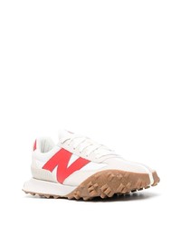 Мужские белые низкие кеды от New Balance