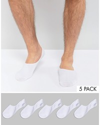 Мужские белые носки-невидимки от Jack and Jones