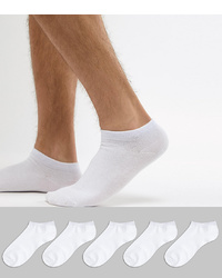 Мужские белые носки-невидимки от Jack & Jones