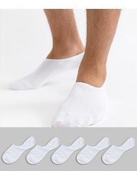 Мужские белые носки-невидимки от Jack & Jones