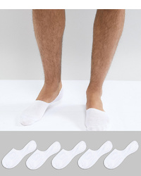 Мужские белые носки-невидимки от New Look