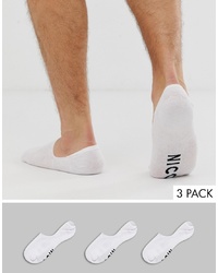 Мужские белые носки-невидимки от Nicce London