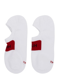 Мужские белые носки-невидимки от Hugo