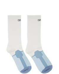 Мужские белые носки с принтом от C2h4