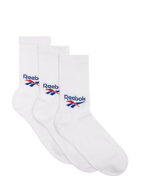 Мужские белые носки с принтом от Reebok Classics