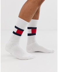 Мужские белые носки с принтом от Tommy Hilfiger