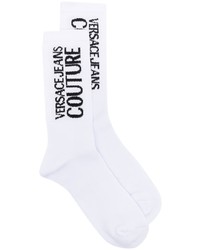 Мужские белые носки с принтом от VERSACE JEANS COUTURE