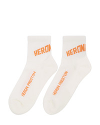 Мужские белые носки с принтом от Heron Preston