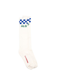 Мужские белые носки с принтом от À La Garçonne