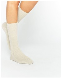 Женские белые носки от Johnstons of Elgin