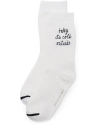 Женские белые носки от Kate Spade