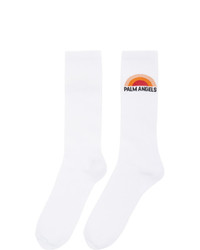 Мужские белые носки от Palm Angels