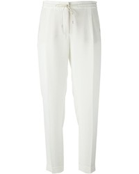 Женские белые пижамные штаны от Loro Piana