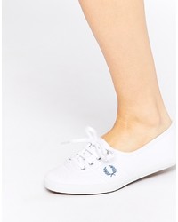 Женские белые плимсоллы от Fred Perry