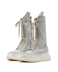 Мужские белые повседневные ботинки из плотной ткани от Rick Owens DRKSHDW