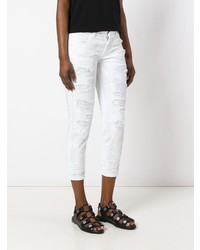 Белые рваные джинсы скинни от Faith Connexion