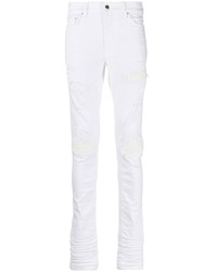 Мужские белые рваные джинсы от Amiri