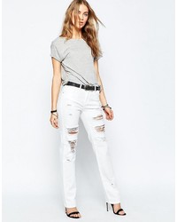 Женские белые рваные джинсы от Blank NYC