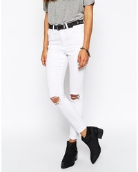 Женские белые рваные джинсы от Asos