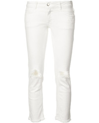 Женские белые рваные джинсы от Closed