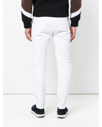 Мужские белые рваные джинсы от DSQUARED2