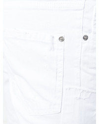 Мужские белые рваные джинсы от DSQUARED2