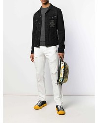 Мужские белые рваные джинсы от Dolce & Gabbana