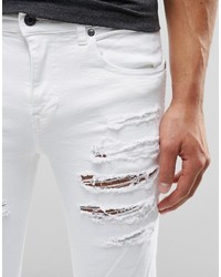 Мужские белые рваные джинсы от Dr. Denim