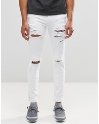Мужские белые рваные джинсы от Dr. Denim