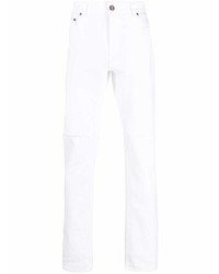 Мужские белые рваные джинсы от Etro