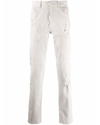 Мужские белые рваные джинсы от Givenchy