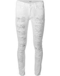Женские белые рваные джинсы от Hudson