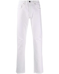 Мужские белые рваные джинсы от J Brand